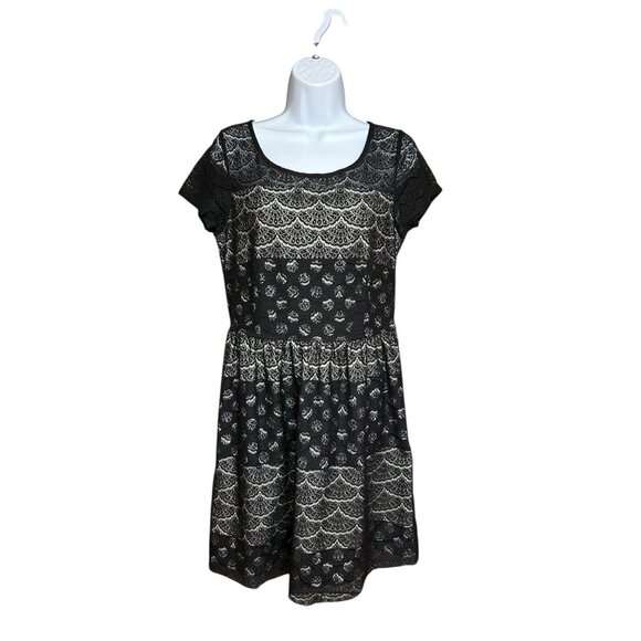 Maison Jules Womens Dress Size M Black Lace - Picture 1 of 8